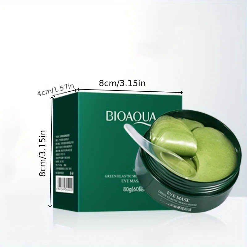 60 uds. Mascarillas de ojos de ácido hialurónico de algas marinas parches de colágeno para ojos para reducción de círculos oscuros cuidado Facial productos de belleza para el cuidado de la piel